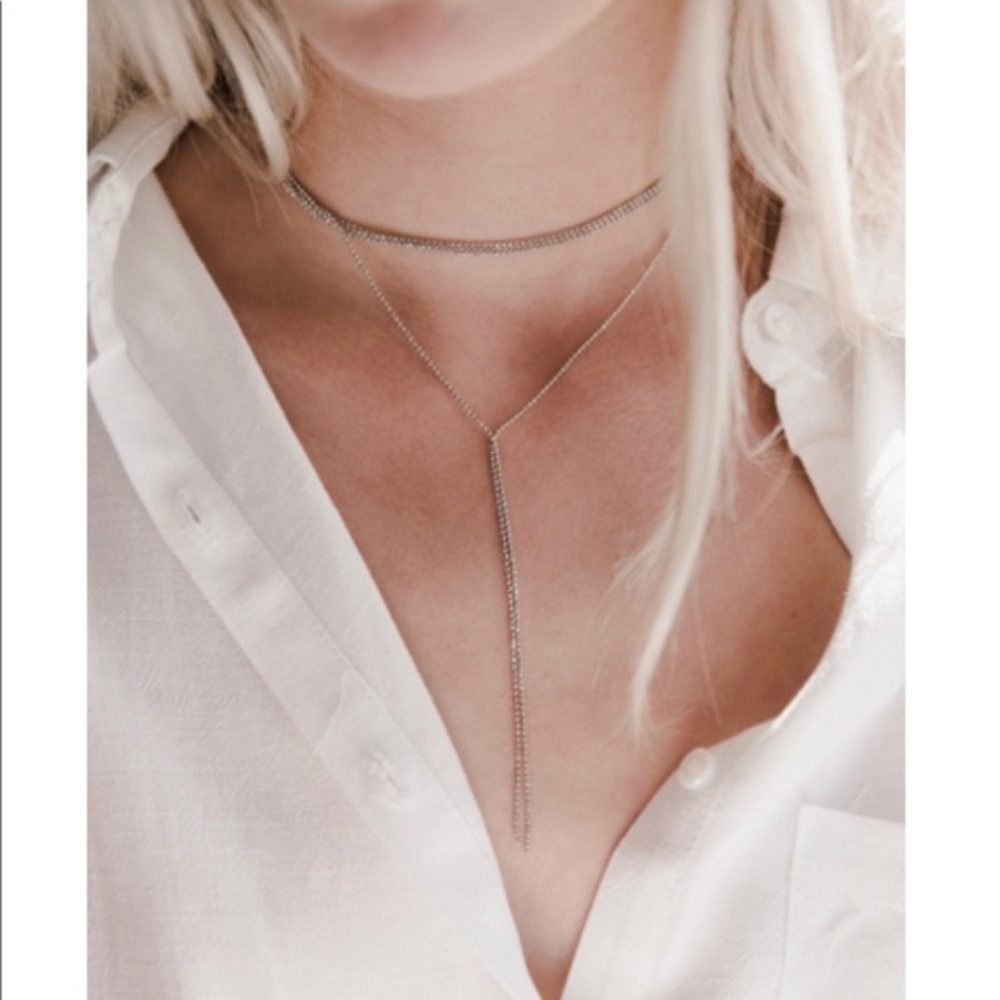 8 OTHER REASONS Nine Lives Choker ROSE GOLD